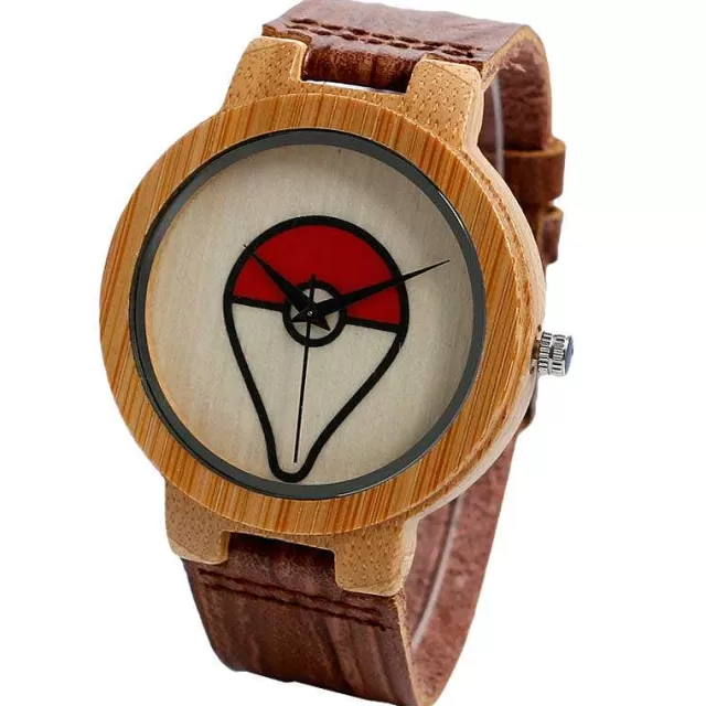 Sonstiges Merchandise-Pkm.store Pokeball Pokemon Bambus Holz Armbanduhr