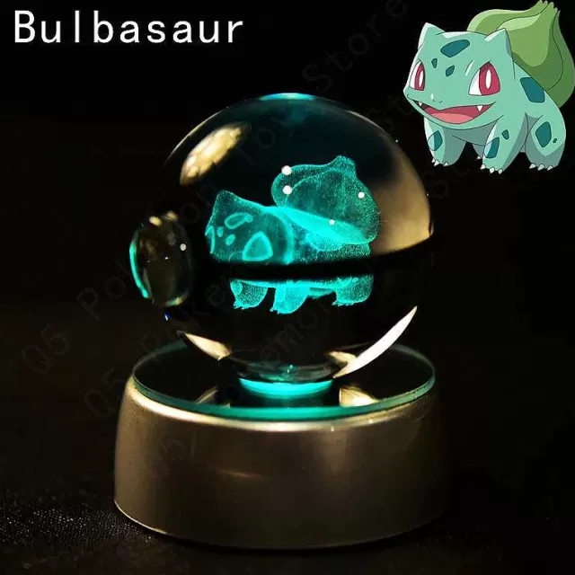 Pokeball & Pokebälle-Pkm.store Pokemon 3D Krystal Ball Pikachu Gengar Mew Mewtwo Etc.