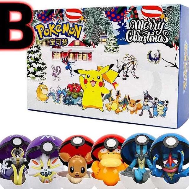 Pokeball & Pokebälle-Pkm.store Pokemon 6-Teiliges Pokeball Weihnachts Set