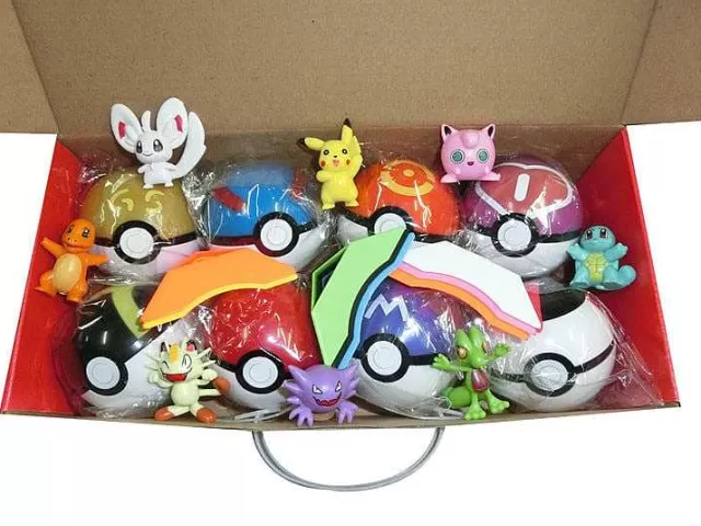 Pokeball & Pokebälle-Pkm.store Pokemon Balle Mit Figuren - Verschiedene Boxen