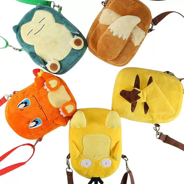 Rucksäcke & Taschen-Pkm.store Pokemon (Charmander, Psyduck, Pikachu, Eevee, Snorlax) Plusch Kinder Tasche