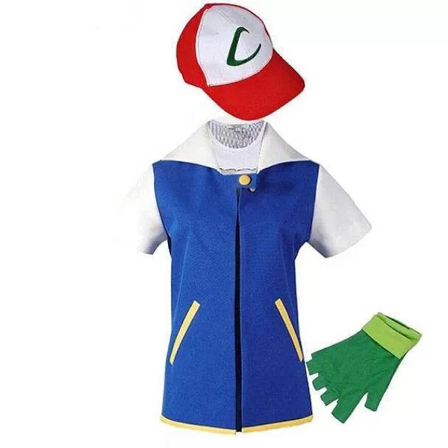 Sommer-Pkm.store Pokemon Cosplay Ash Ketchum Kostum Fur Kinder