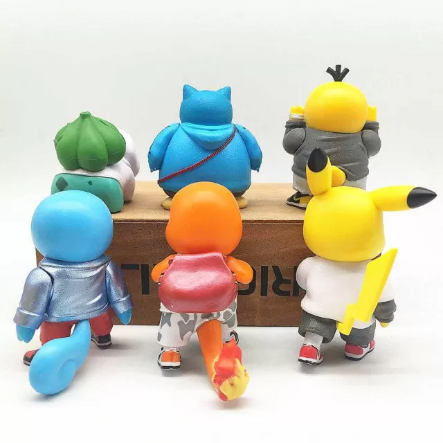 Pokemon Figuren-Pkm.store Pokemon Figuren Set - Pikachu Squirtle Charmander Psyduck