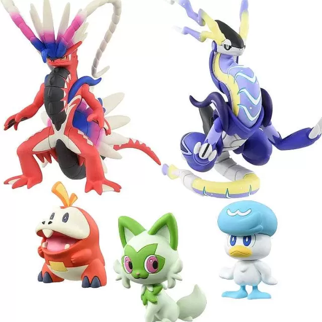 Pokemon Spielzeug-Pkm.store Pokemon Figuren Skeledirge, Meowscarada, Quaquaval, Charcadet - Paldea Region