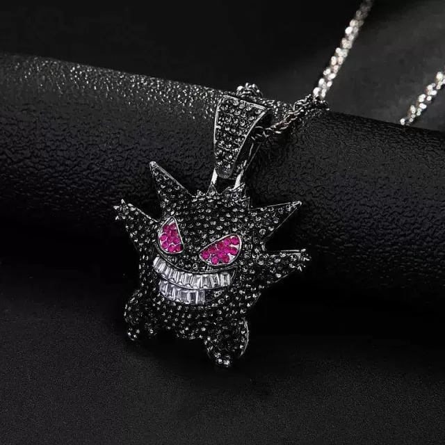 Pokemon Schmuck-Pkm.store Pokemon Gengar Anhanger In 4 Farben Gold | Silber | Schwarz | Lila