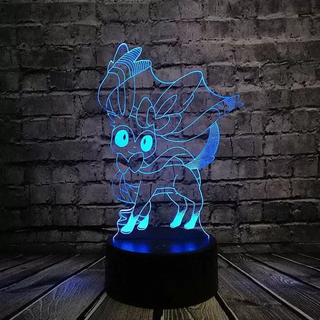 Pokemon Lampen & Nachtlichter-Pkm.store Pokemon Go 3D Led Lampe Mit Farbwechsel (Nachtlicht, Tischlampe)