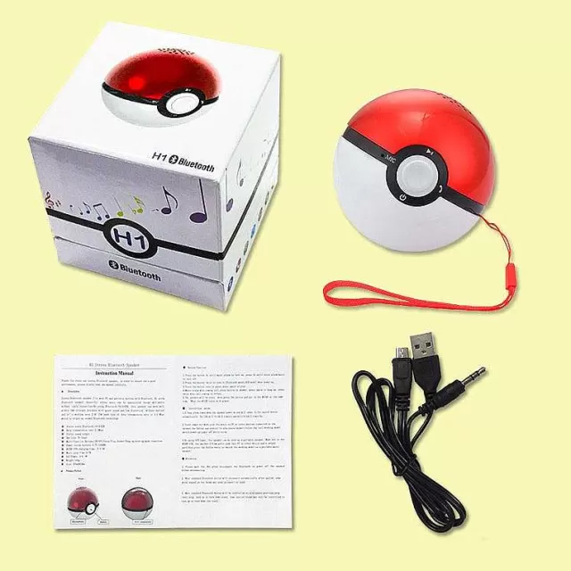 Pokeball & Pokebälle-Pkm.store Pokemon Go Pokeball Portabler Super Bass Lautsprecher