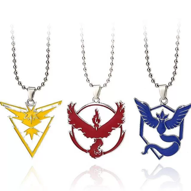 Sommer-Pkm.store Pokemon Go Team Instinct, Valor, Mystic Halskette Schmuck