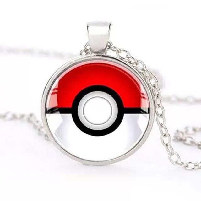 Pokemon Schmuck-Pkm.store Pokemon Halskette Mit Pokeball-Anhanger