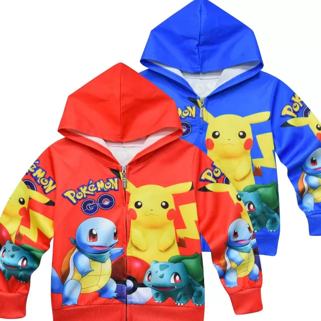 Herbst & Winter-Pkm.store Pokemon Kinder Kapuzensweatjacke