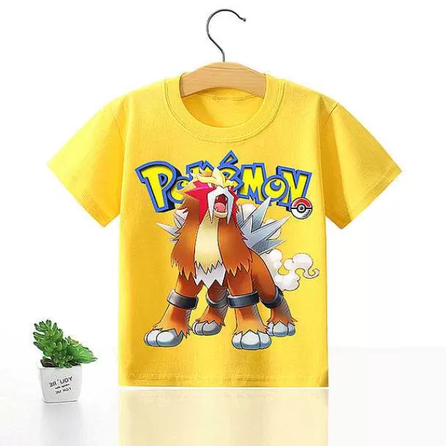 Sommer-Pkm.store Pokemon Kinder Pikachu T-Shirt Fur Den Sommer Viele Motive