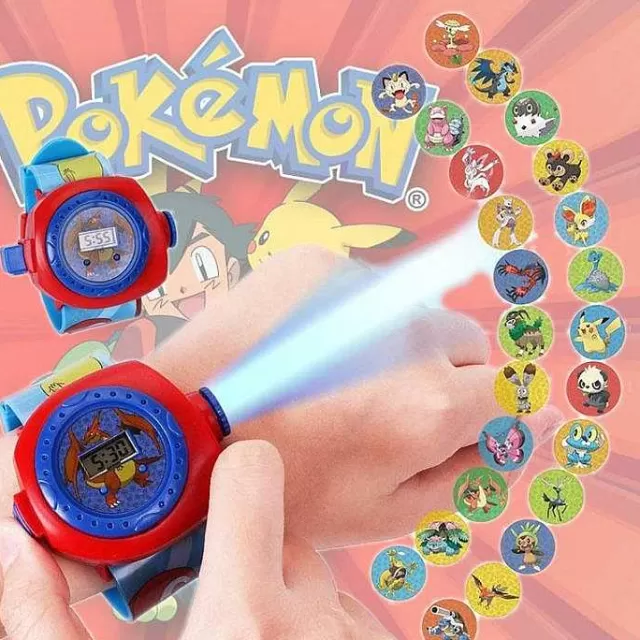 Sonstiges Merchandise-Pkm.store Pokemon Kinder Uhr Mit Projektor