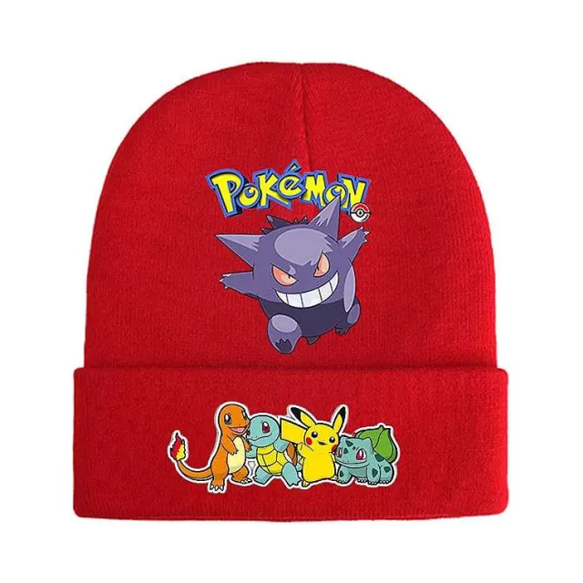 Herbst & Winter-Pkm.store Pokemon Mützen Im Roten Winter Look - Viele Motive