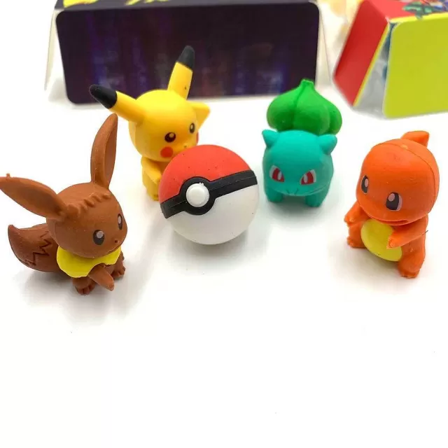 Sonstiges Merchandise-Pkm.store Pokemon Pikachu 3In1 Radiergummi Set (Zufallige Auswahl)