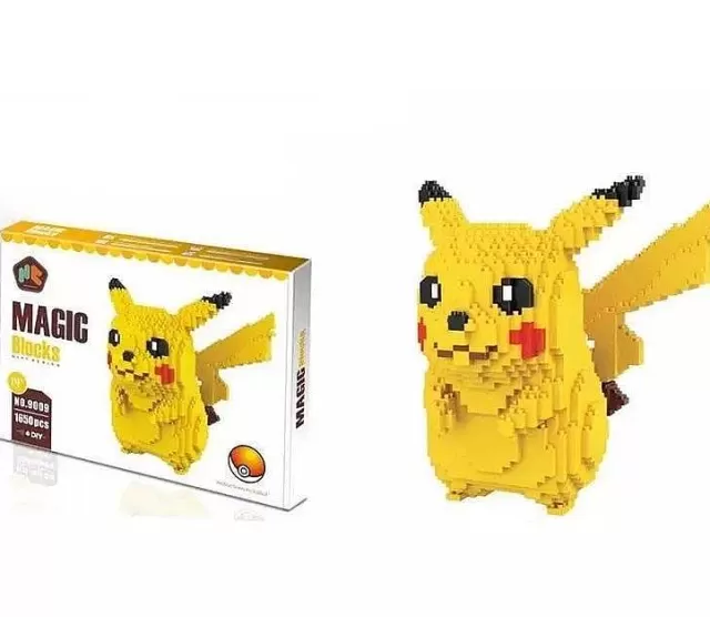 Pokemon Bausteine-Pkm.store Pokemon Pikachu Baustein Magic Blocks, 1650 Teile