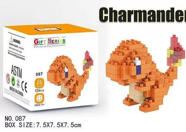 Pokemon Bausteine-Pkm.store Pokemon Pikachu, Charizard Etc. Baustein Set (32 Motive Zur Auswahl)