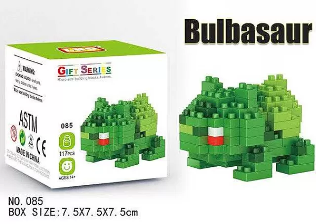 Pokemon Bausteine-Pkm.store Pokemon Pikachu, Charizard Etc. Baustein Set (32 Motive Zur Auswahl)