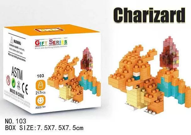 Pokemon Bausteine-Pkm.store Pokemon Pikachu, Charizard Etc. Baustein Set (32 Motive Zur Auswahl)