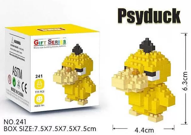 Pokemon Bausteine-Pkm.store Pokemon Pikachu, Charizard Etc. Baustein Set (32 Motive Zur Auswahl)