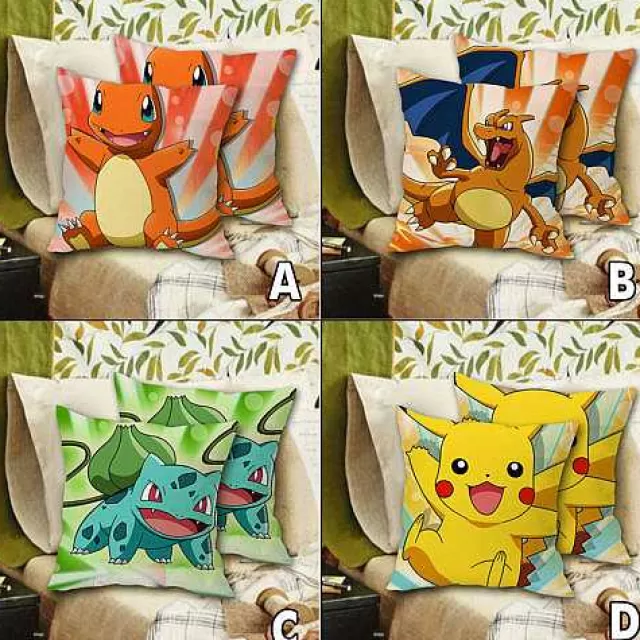 Sonstiges Merchandise-Pkm.store Pokemon (Pikachu, Charmander, Charizard, Bulbasaur) Kissenbezuge