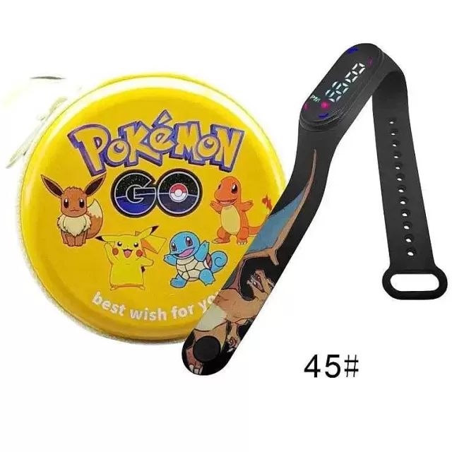 Sonstiges Merchandise-Pkm.store Pokemon Pikachu Digital Uhr Mit Geschenkbox Fur Kinder