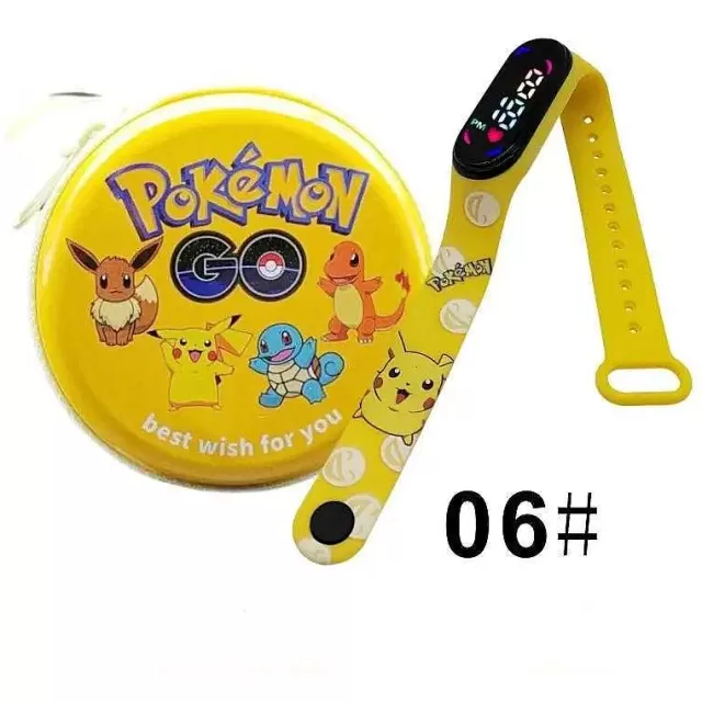 Sonstiges Merchandise-Pkm.store Pokemon Pikachu Digital Uhr Mit Geschenkbox Fur Kinder