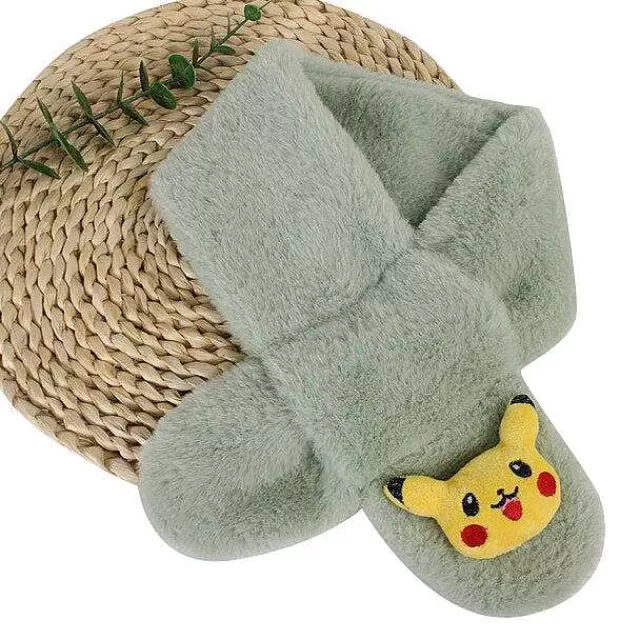 Herbst & Winter-Pkm.store Pokemon Pikachu Flauschiger Winterschal Fur Kinder