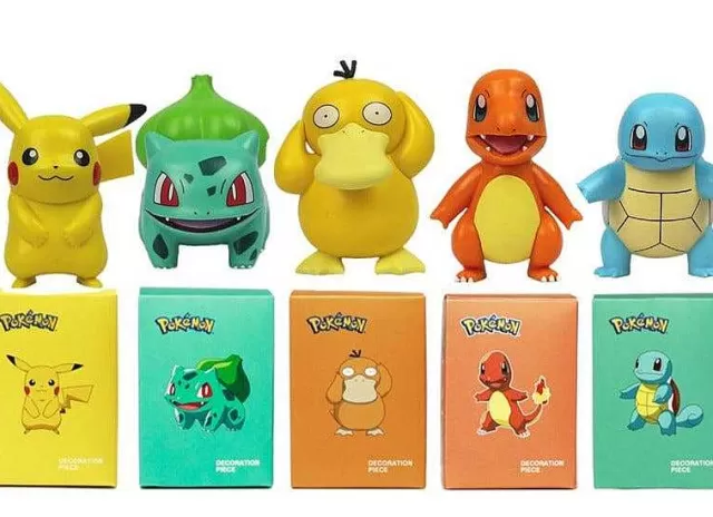 Pokemon Figuren-Pkm.store Pokemon Pikachu. Glumanda, Bisasam, Schiggy, Pummeluff Oder Enton Figur