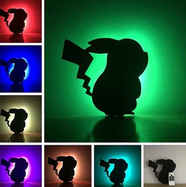 Sonstiges Merchandise-Pkm.store Pokemon Pikachu Lampe - Schatten Wandlampe