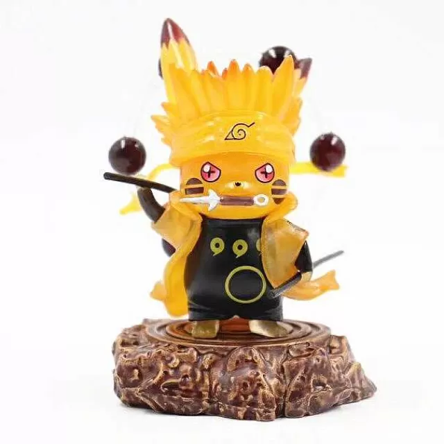 Pokemon Figuren-Pkm.store Pokemon Pikachu Naruto Uzumaki Uhciha Obito Cosplay Figuren