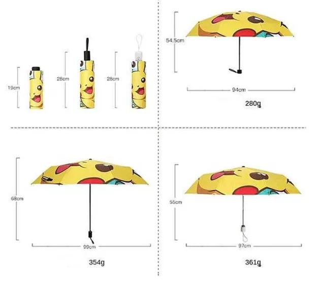 Sonstiges Merchandise-Pkm.store Pokemon Pikachu Regenschirme (Manuell Oder Automatik)