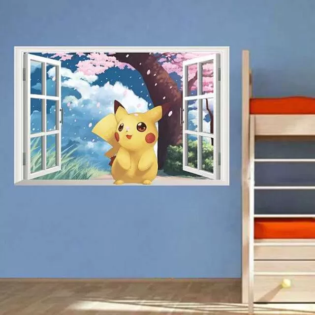 Sonstiges Merchandise-Pkm.store Pokemon Pikachu U. A. Wand Sticker