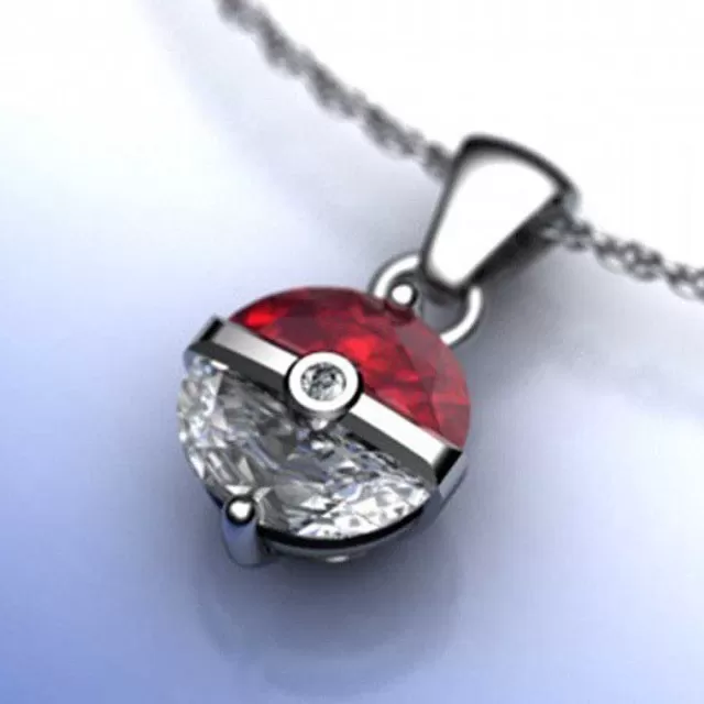 Sommer-Pkm.store Pokemon Pokeball Halskette Mit Anhanger