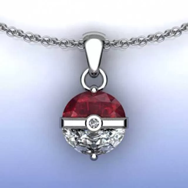 Sommer-Pkm.store Pokemon Pokeball Halskette Mit Anhanger