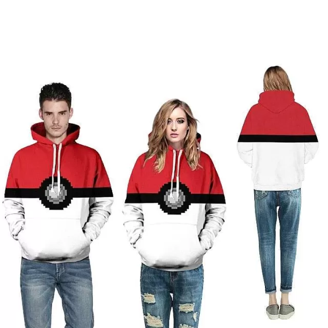 Herbst & Winter-Pkm.store Pokemon Pokeball Hoodie Fur Damen Und Herren