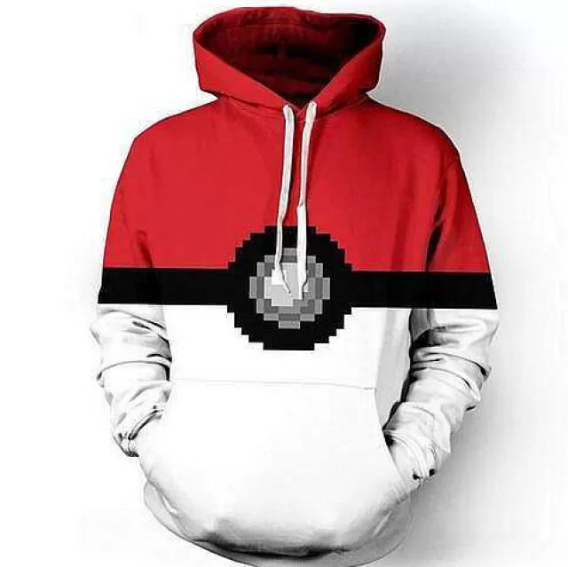 Herbst & Winter-Pkm.store Pokemon Pokeball Hoodie Fur Damen Und Herren