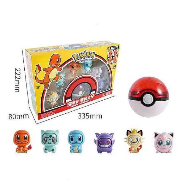 Pokemon Spielzeug-Pkm.store Pokemon Pokeball Mit Gesichtswechselnder Pokemonfigur