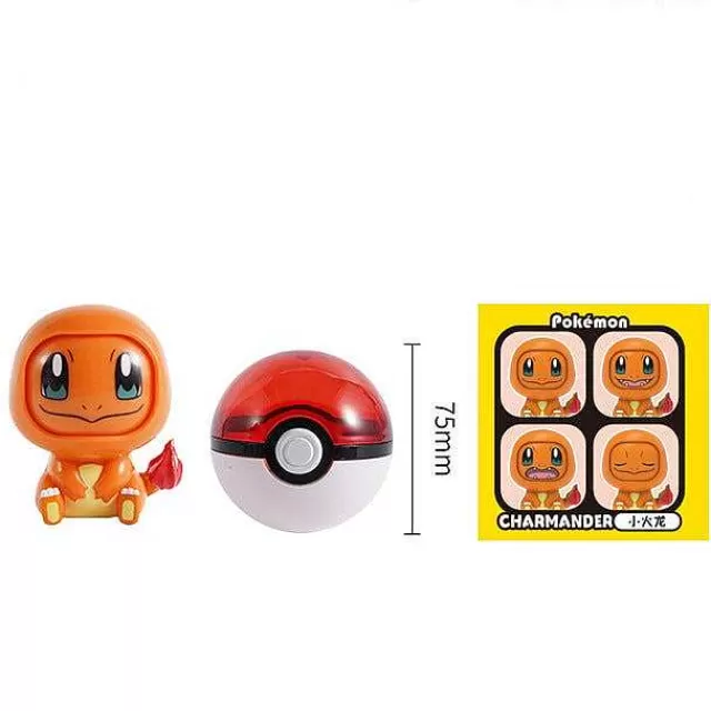 Pokemon Figuren-Pkm.store Pokemon Pokeball Mit Gesichtswechselnder Pokemonfigur