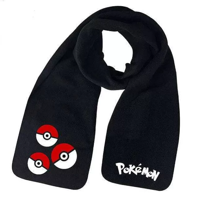 Herbst & Winter-Pkm.store Pokemon Pokeball Schwarzer Schal