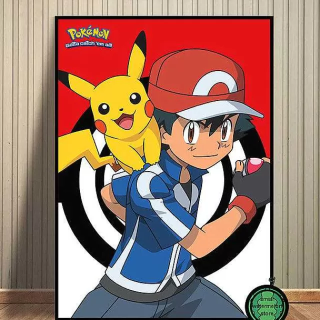 Sonstiges Merchandise-Pkm.store Pokemon Poster Kunstdrucke Ash Ketchum Pikachu Jigglypuff Etc.