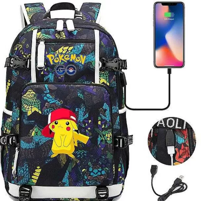 Rucksäcke & Taschen-Pkm.store Pokemon Rucksack Mit Smartphone Ladefunktion