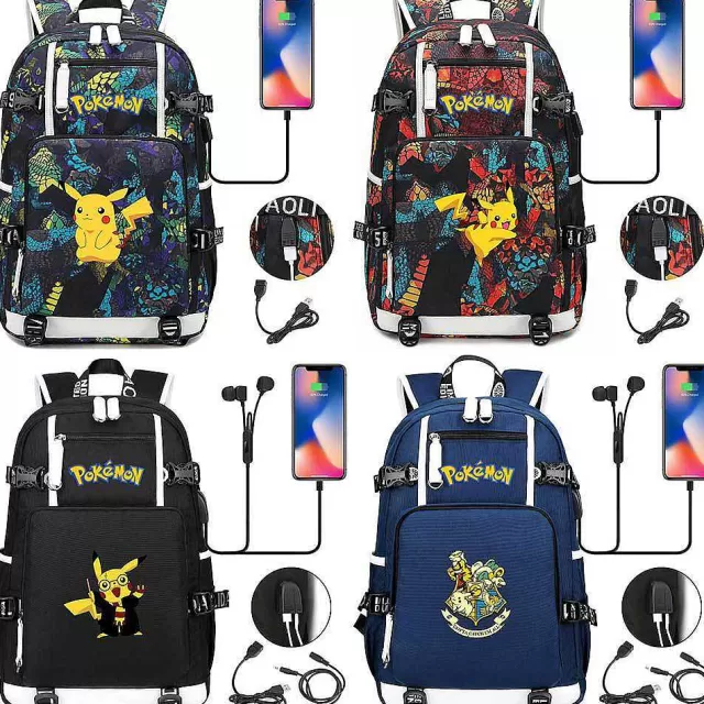 Sonstiges Merchandise-Pkm.store Pokemon Rucksack Mit Usb - Ideal Fur Laptops