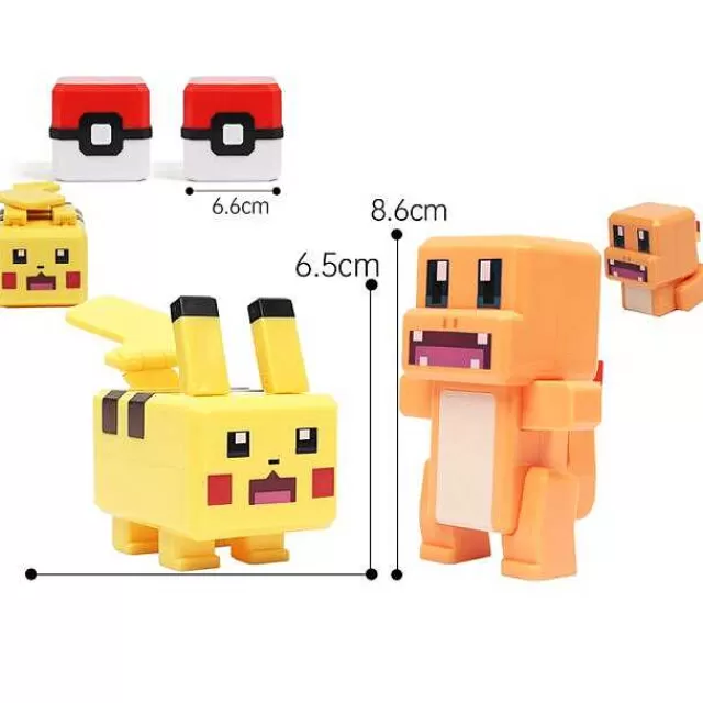 Pokemon Figuren-Pkm.store Pokemon Spielzeug Figuren Und Balle Im Pixel Look