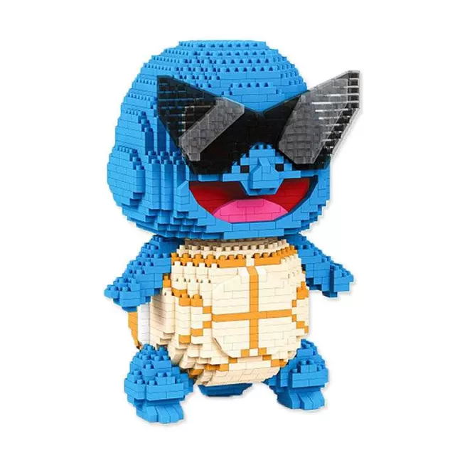 Pokemon Bausteine-Pkm.store Pokemon Squirtle Schiggy Bausteine Figur (Ca. 2100 Bausteine)