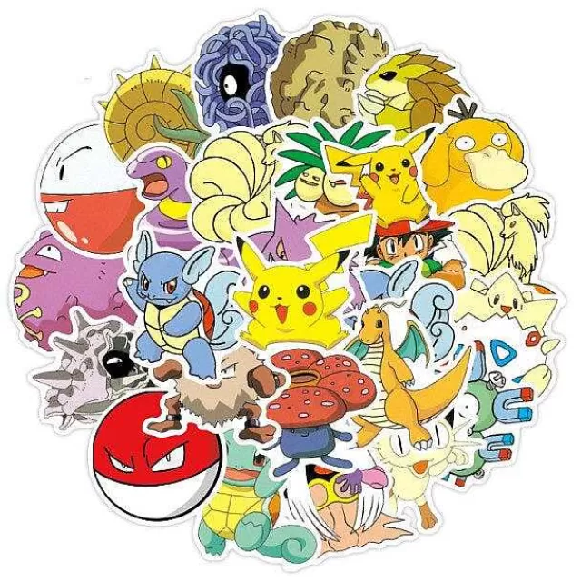 Sonstiges Merchandise-Pkm.store Pokemon Sticker Aufkleber - 50 Oder 100 Stuck