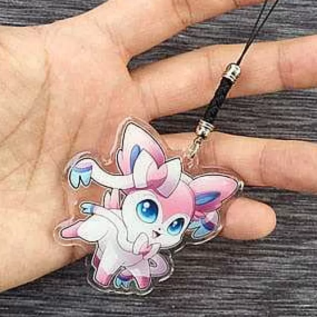 Sonstiges Merchandise-Pkm.store Pokemon Sylveon Keychain / Anhanger / Lanyard