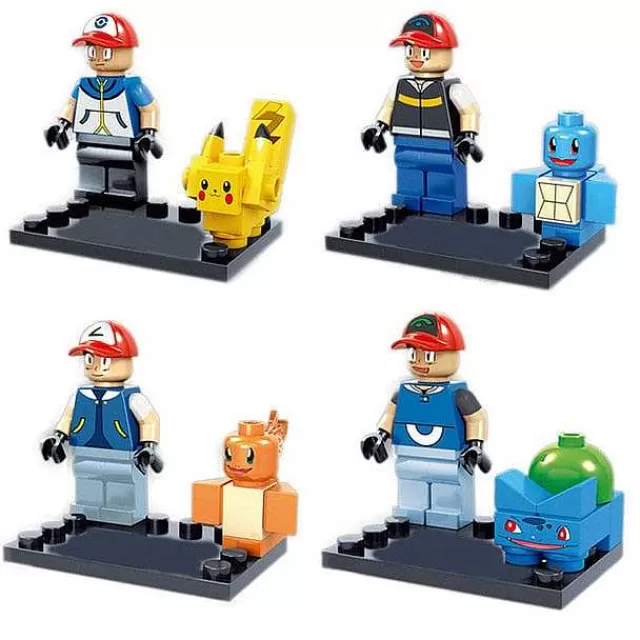 Pokemon Bausteine-Pkm.store Pokemon Trainer Set Mit 4 Figuren