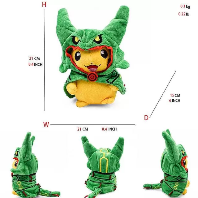 Pokemon Kuscheltiere-Pkm.store Rayquaza Pluschtiere In Verschiedenen Formen - Mega Raayquaza, Schillernd Uvm.
