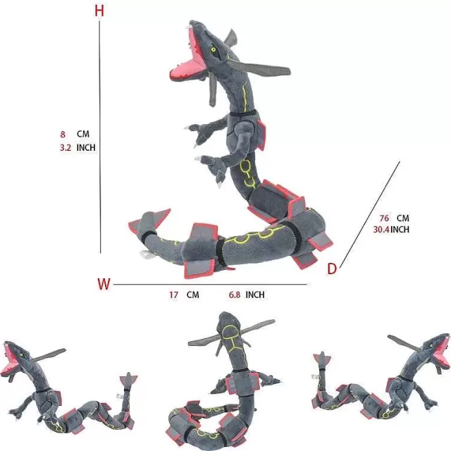 Pokemon Kuscheltiere-Pkm.store Rayquaza Pluschtiere In Verschiedenen Formen - Mega Raayquaza, Schillernd Uvm.