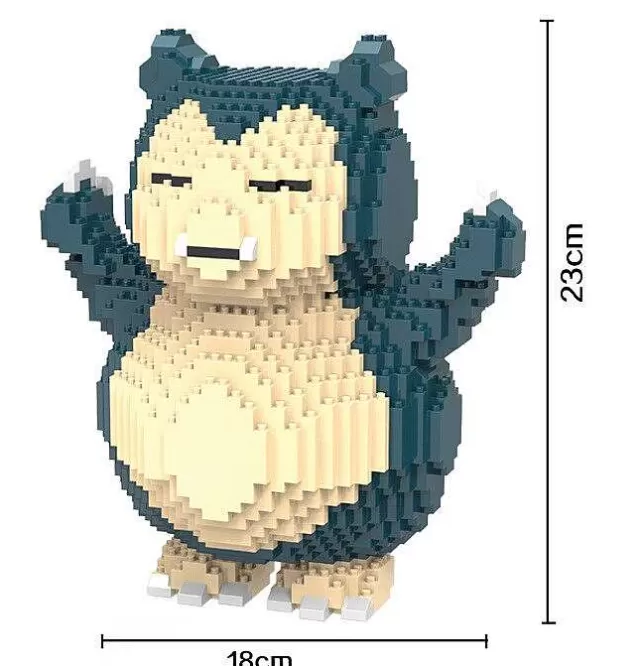 Pokemon Bausteine-Pkm.store Relaxo / Snorlax Baustein Set